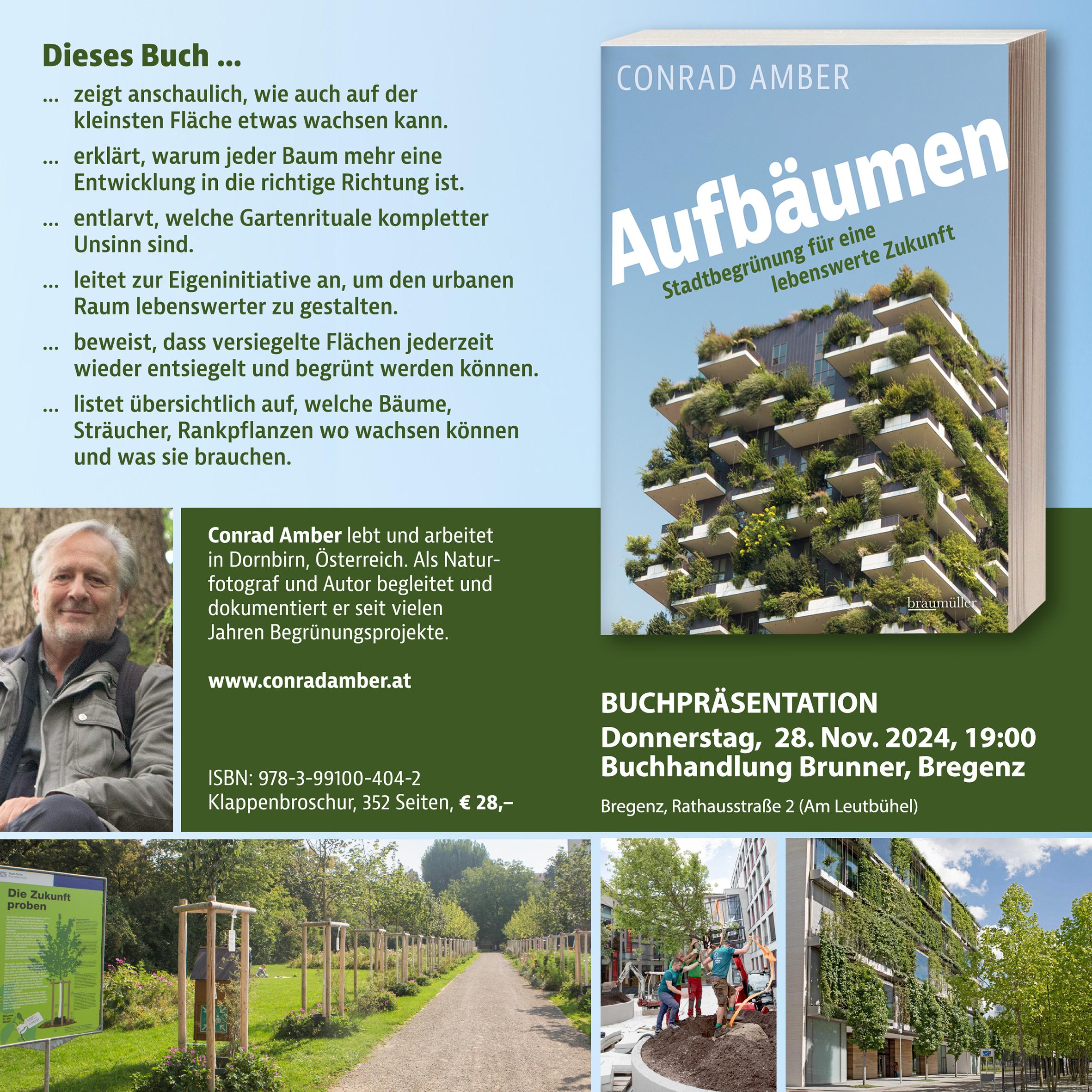 BUCHPRÄSENTATION „AUFBÄUMEN“ IN BREGENZ, 28.11. 2024